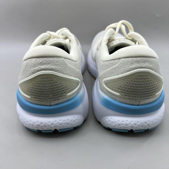 Brooks Ghost 16 Road Running Shoes Women Size 8 White Blue Comfort Low Sneakers - Picture 4 of 8